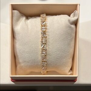 Camila Coelho Gold Cubic Zirconia Adjustable Bracelet NWT